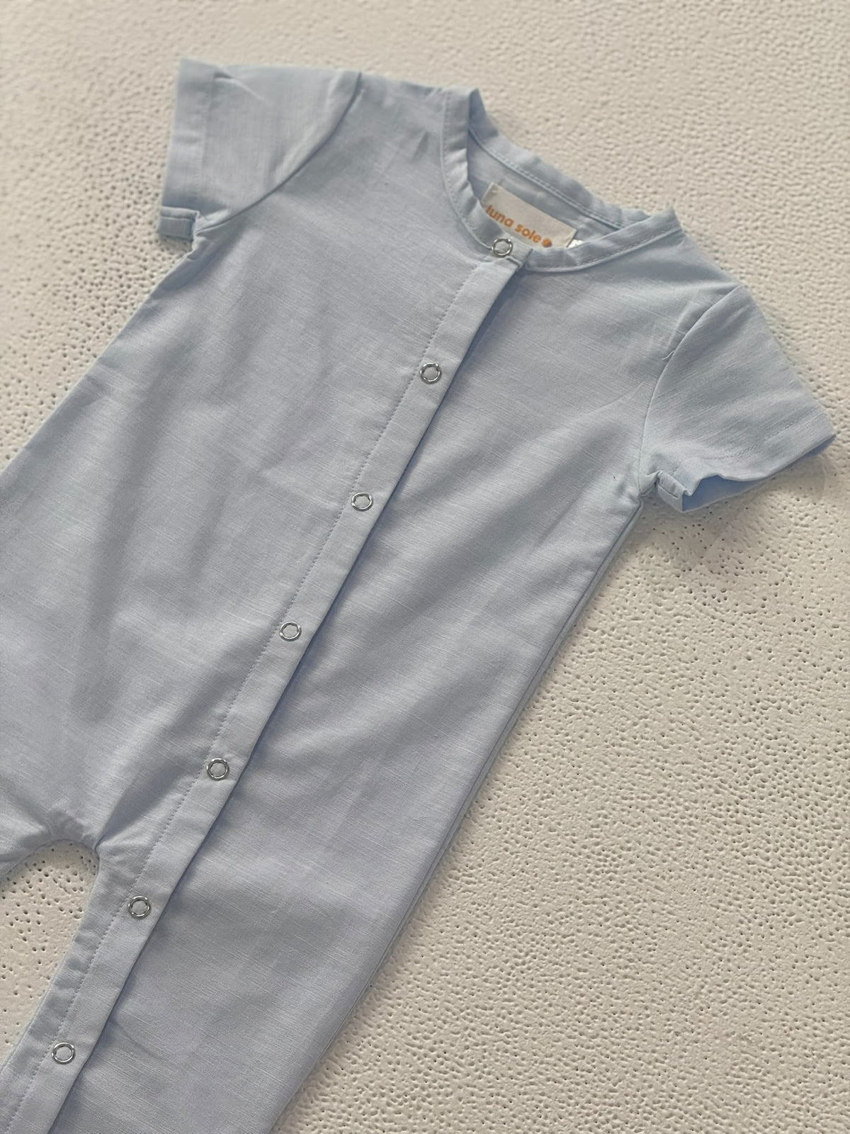 Linen Romper | Sky Blue