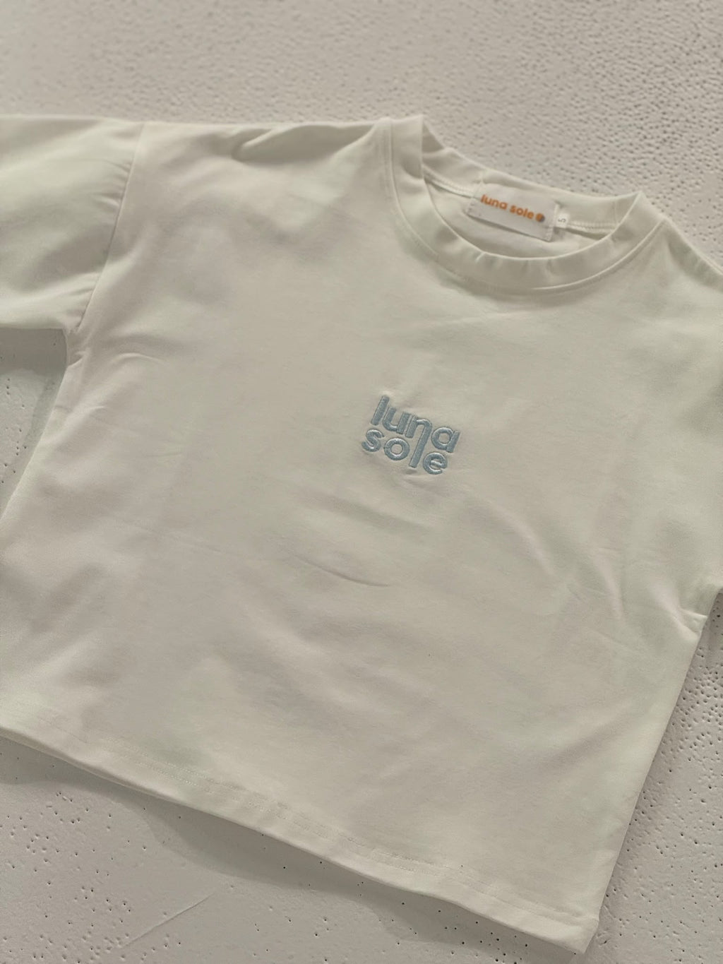 White Tee | Sky Blue