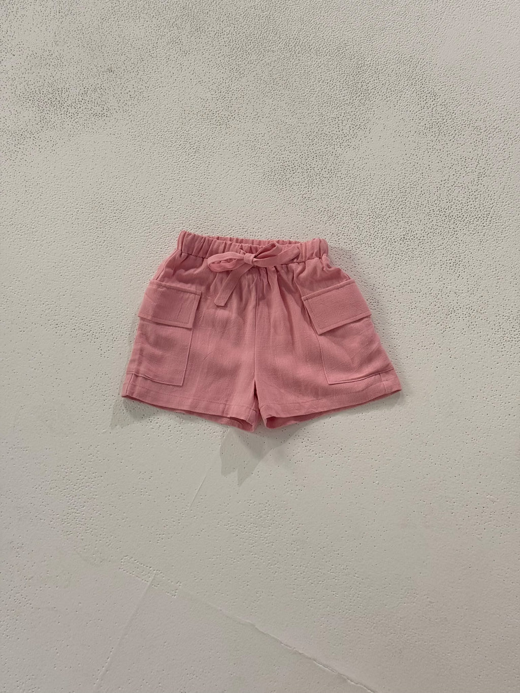 Linen Cargo Shorts | Dusty Pink