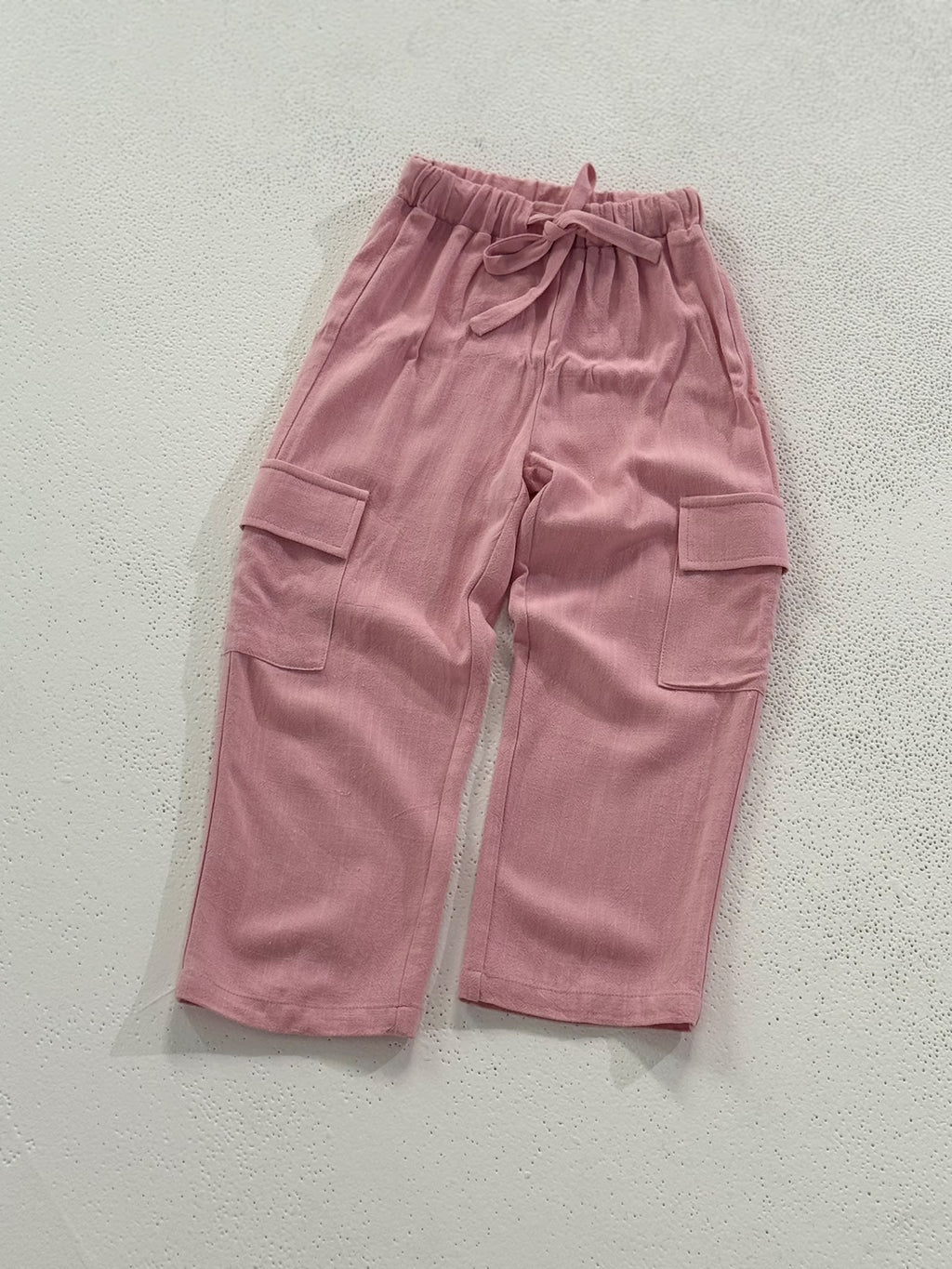 Linen Cargo Pants | Dusty Pink