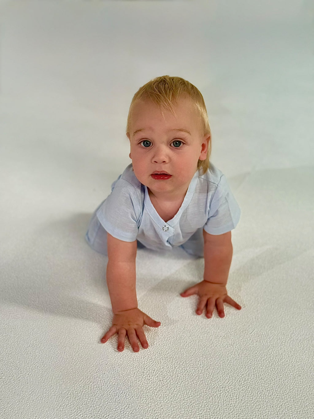 Linen Romper | Sky Blue