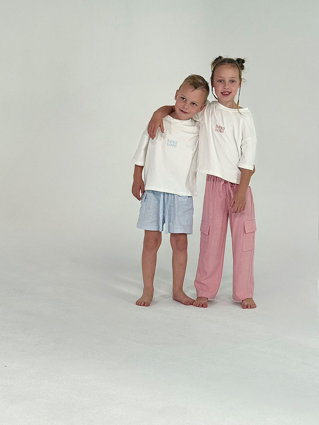 Linen Cargo Pants | Dusty Pink