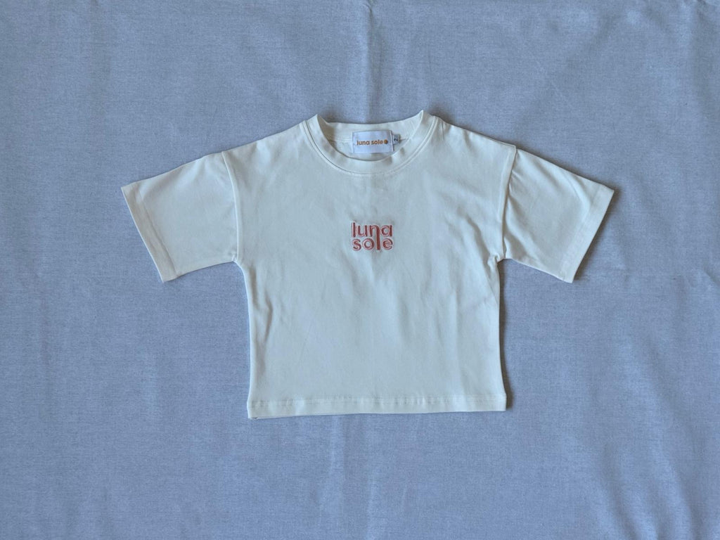 White Tee | Dusty Pink