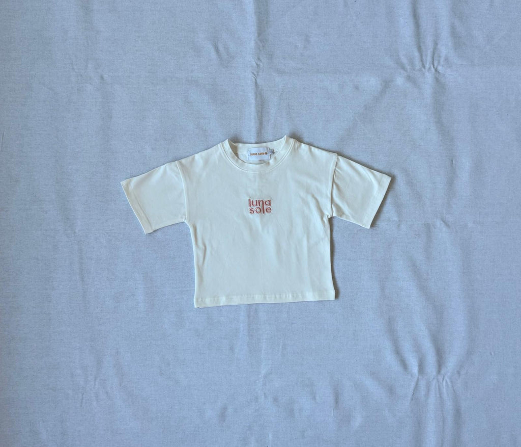 White Tee | Dusty Pink