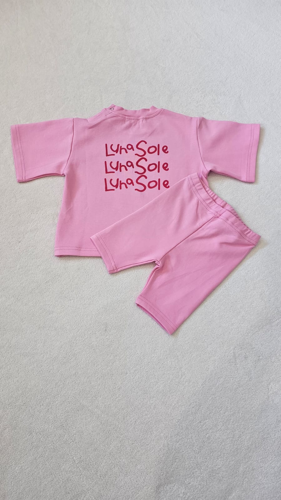 Bike Short + Tee Set | Strawberry