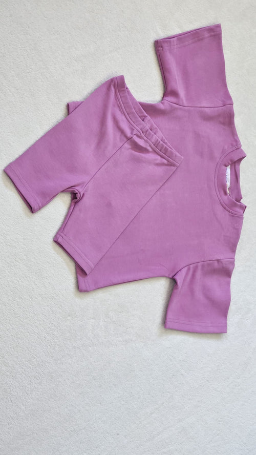 Bike Short + Tee Set | Grape