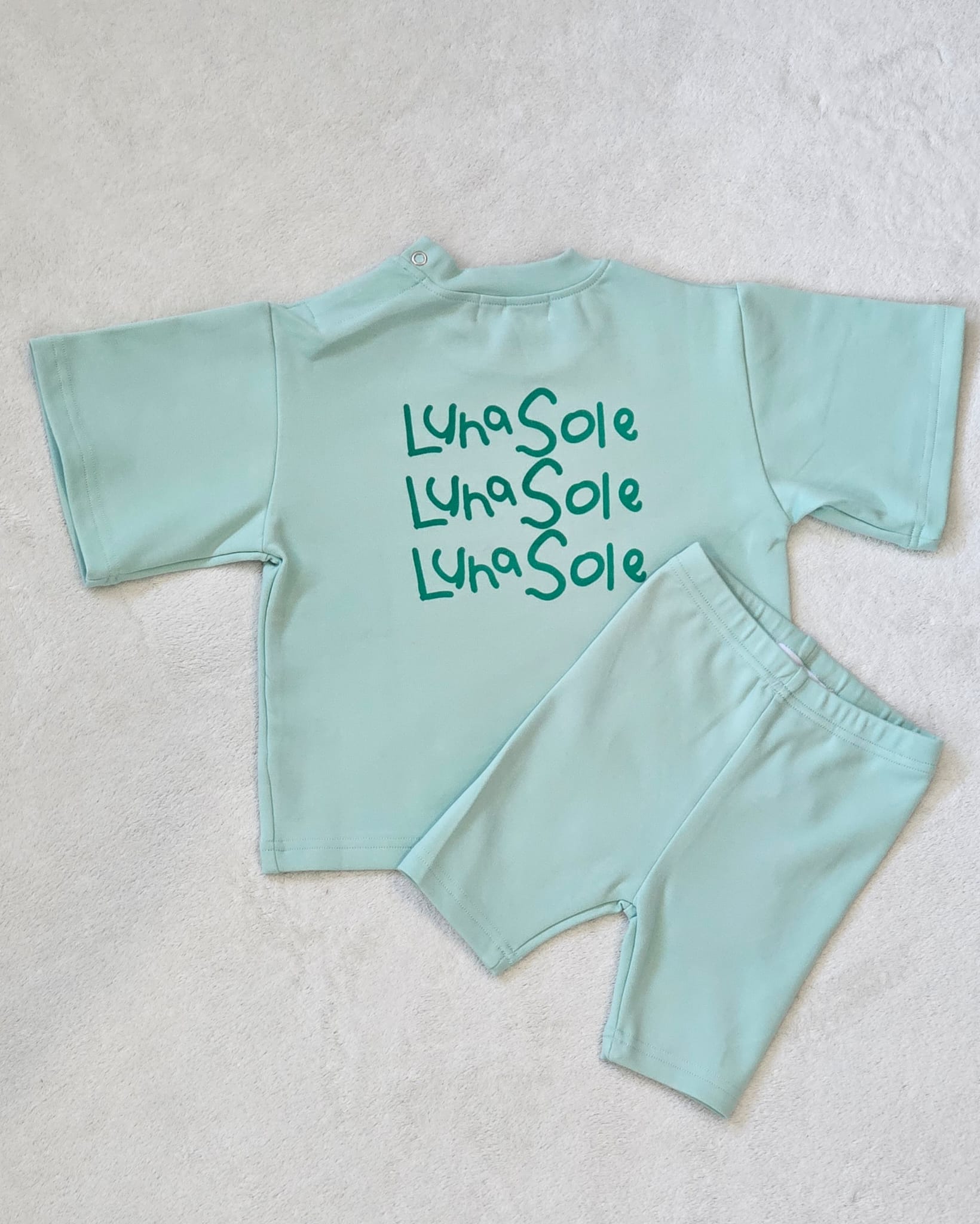 Bike Short + Tee Set | Melon Splice