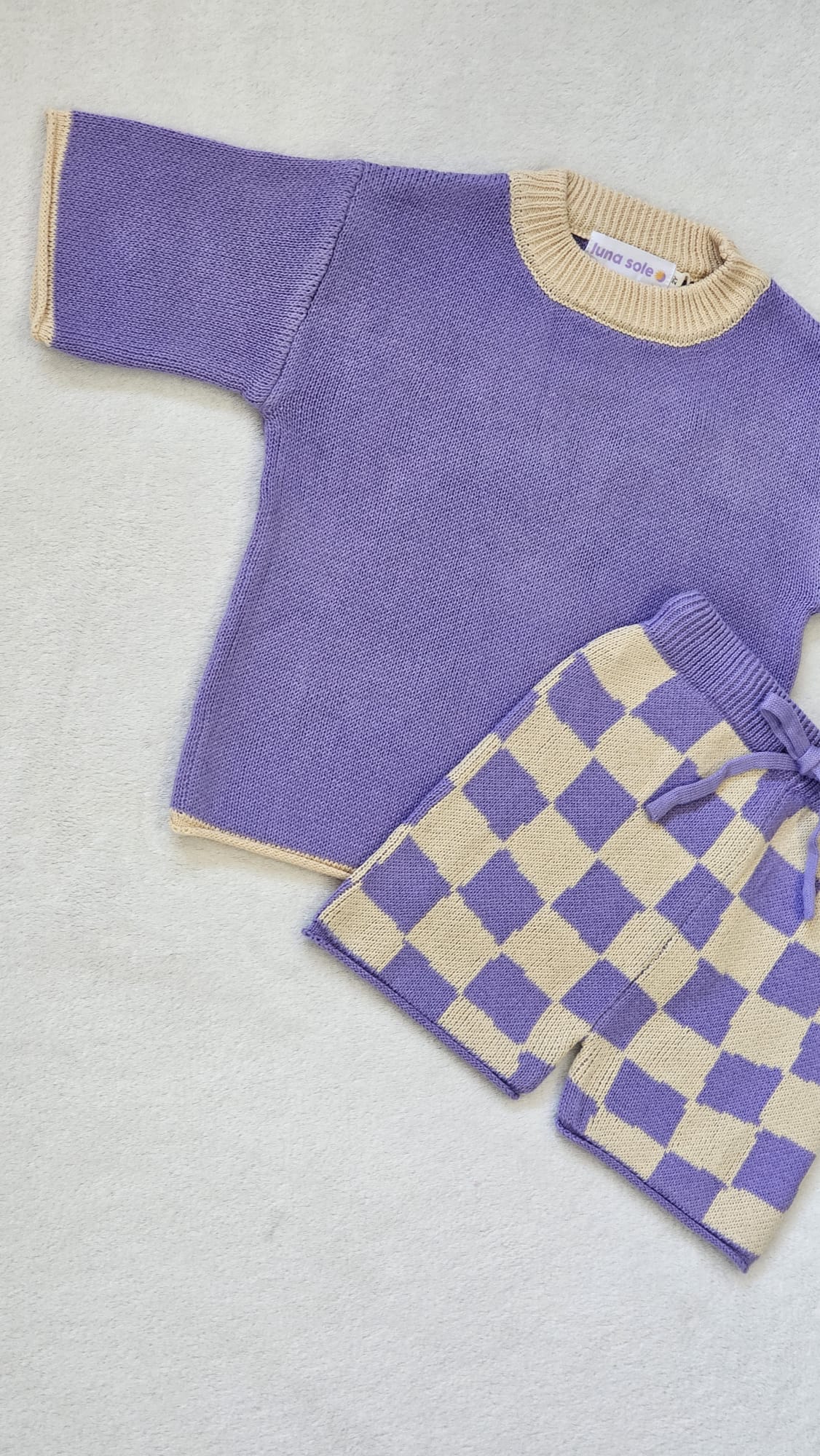 Terry Towling Set | Grape
