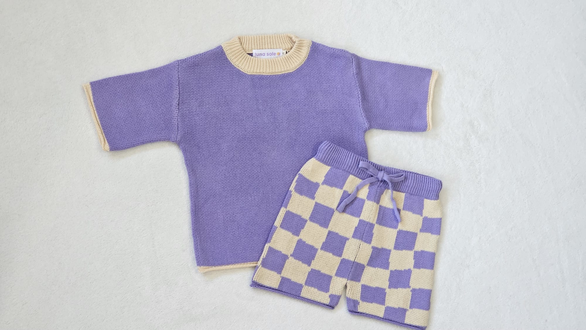 Terry Towling Set | Grape