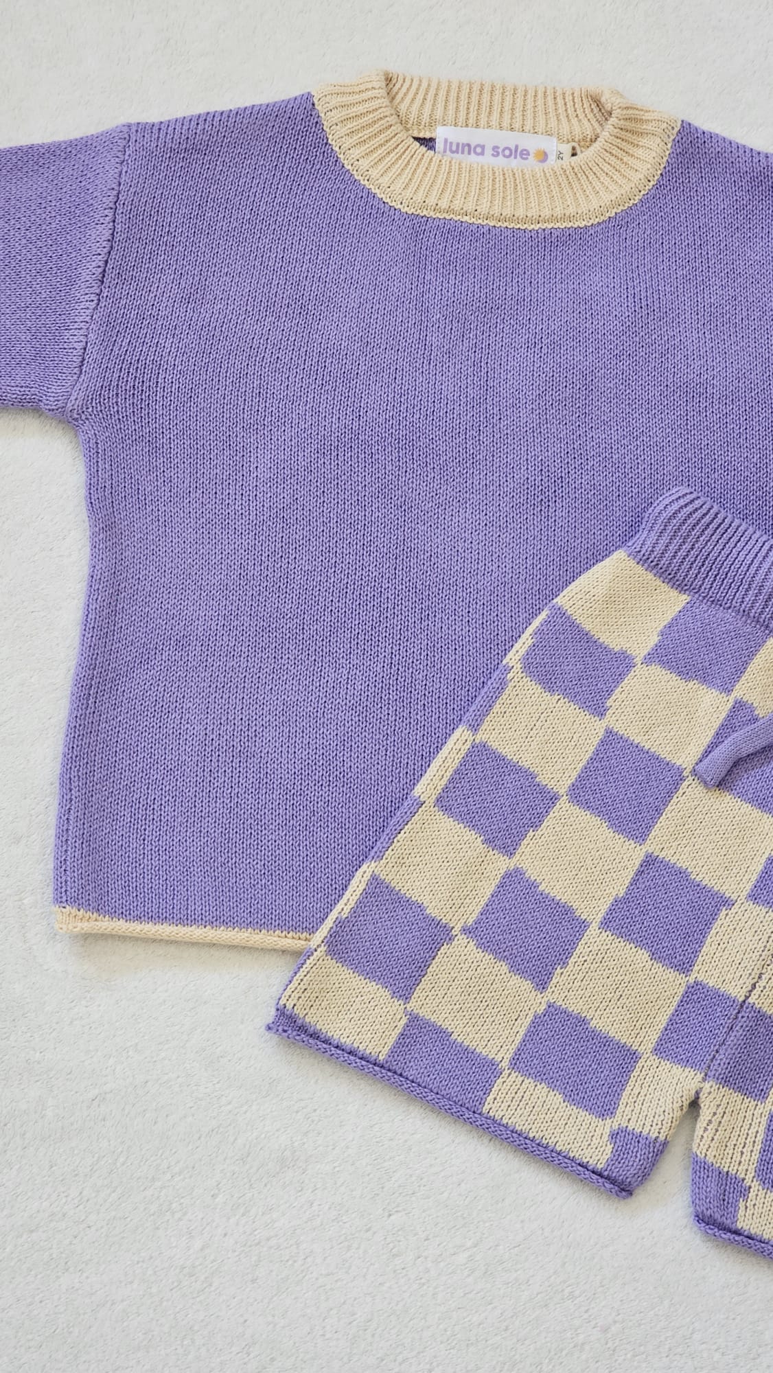 Terry Towling Set | Grape
