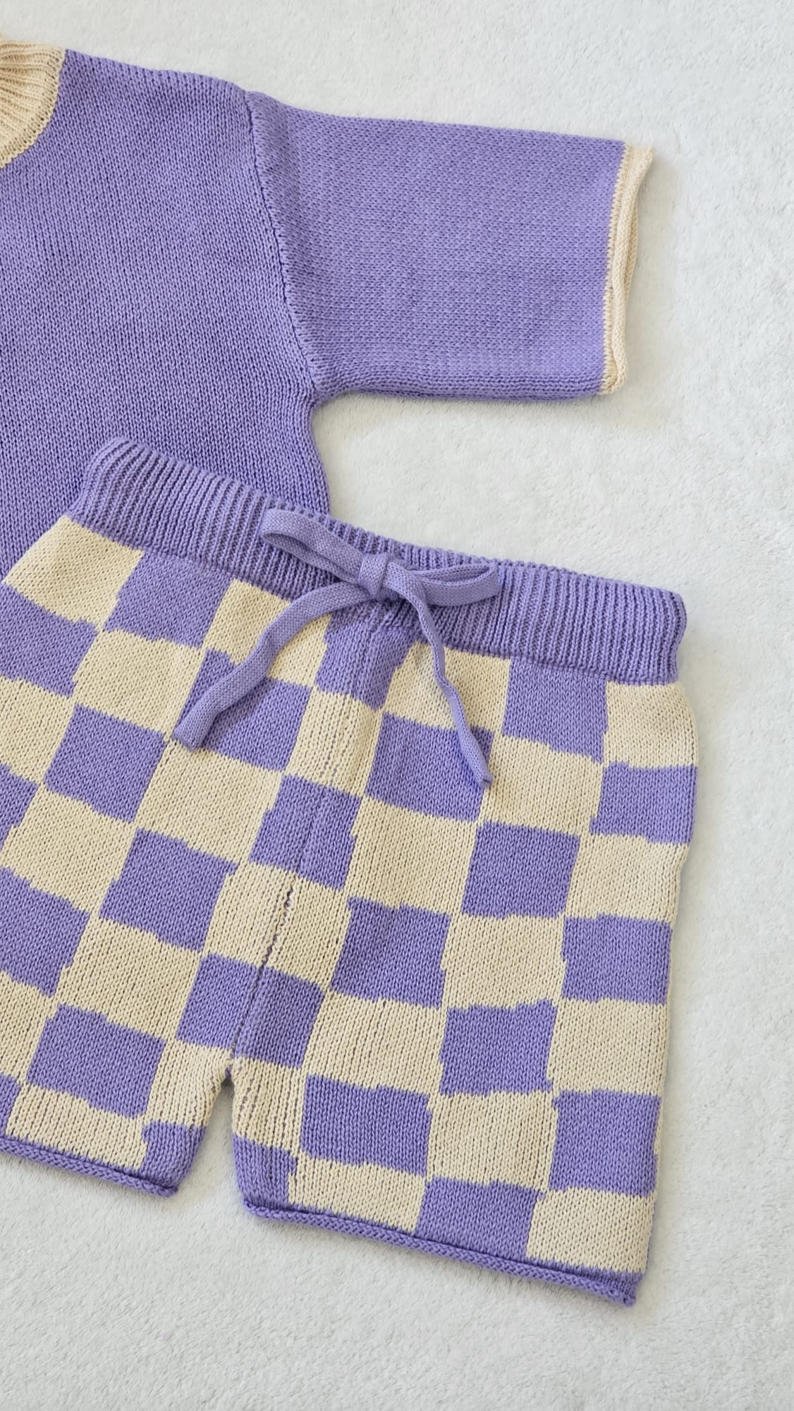 Terry Towling Set | Grape