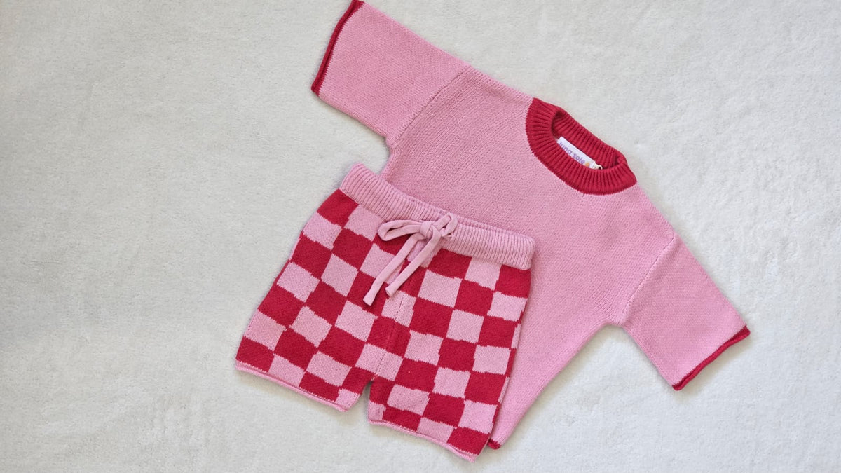Knit Set | Strawberry