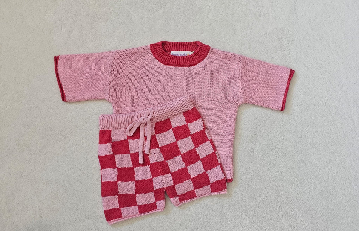 Knit Set | Strawberry