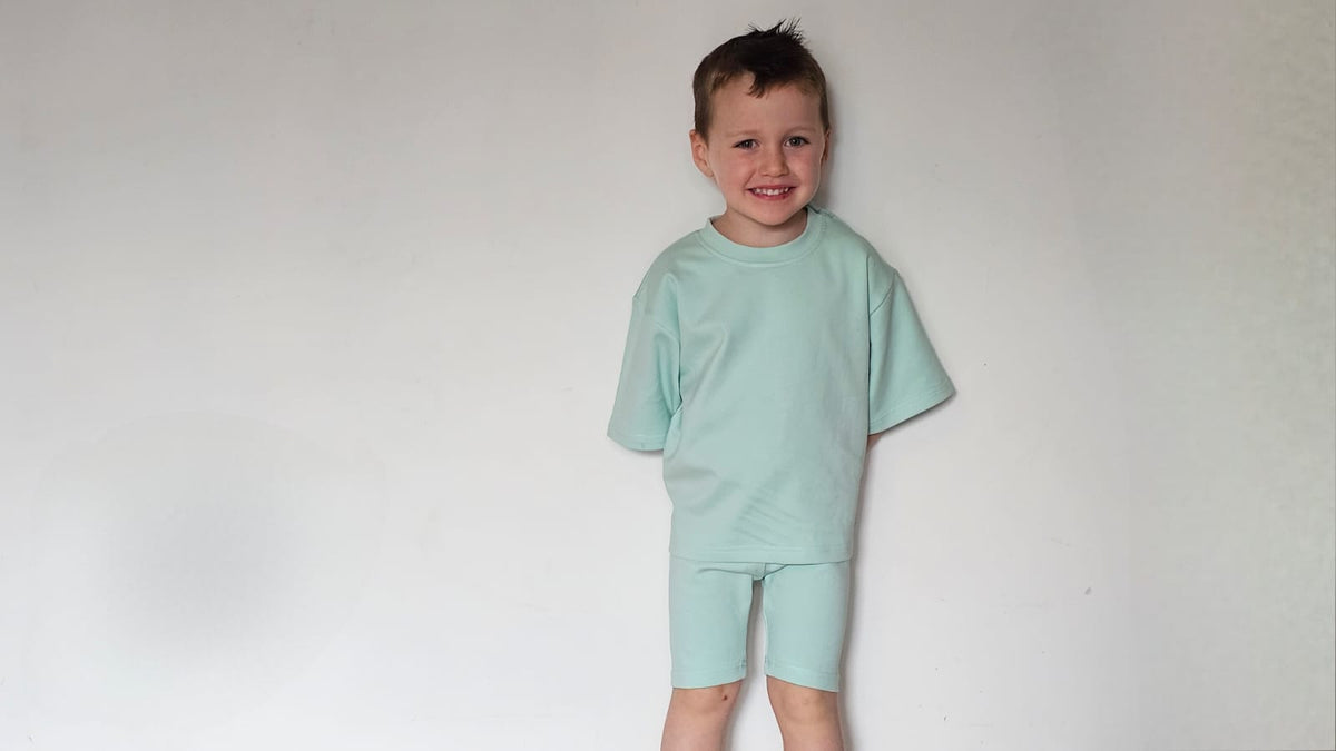 Bike Short + Tee Set | Melon Splice