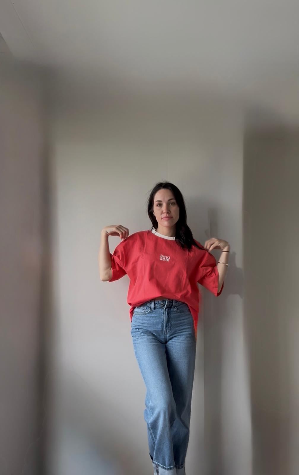 Boxy Tee | Raspberry | Adult