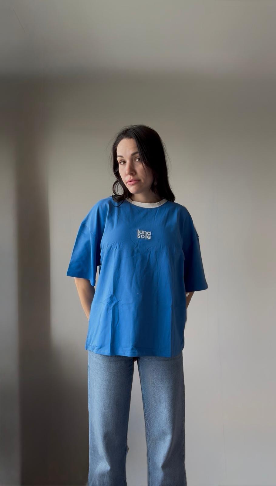 Boxy Tee | Blue Berry | Adult