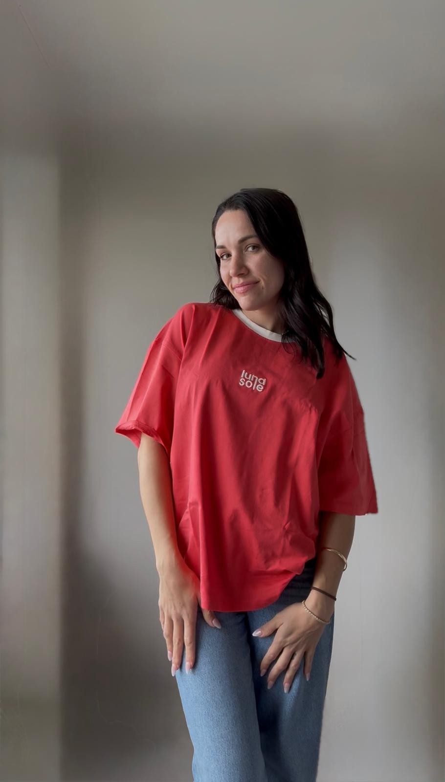 Boxy Tee | Raspberry | Adult