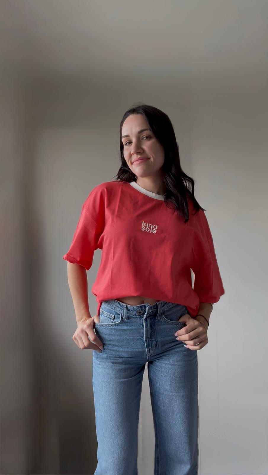 Boxy Tee | Raspberry | Adult