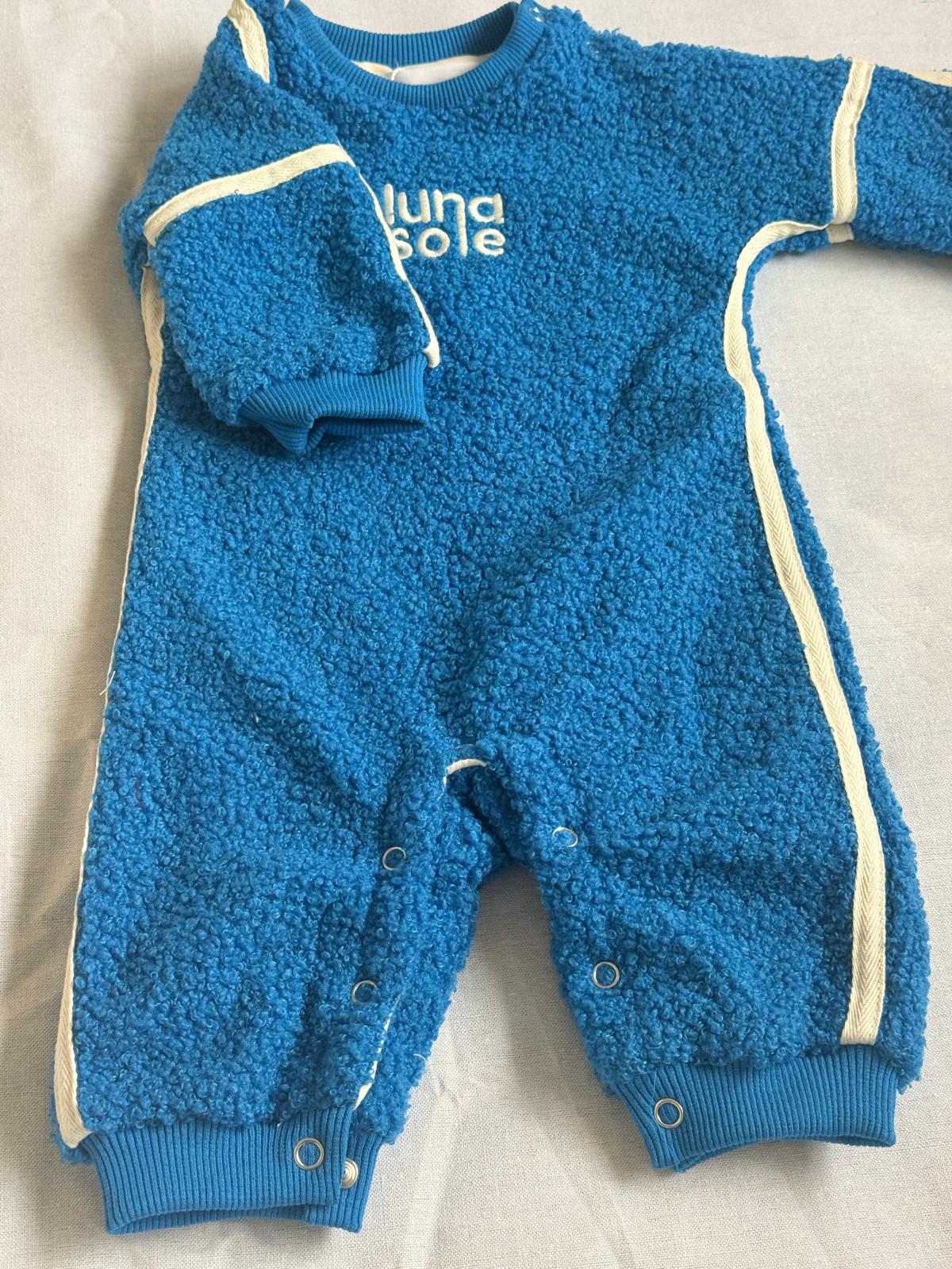 Teddy Bear Romper | Blue Berry