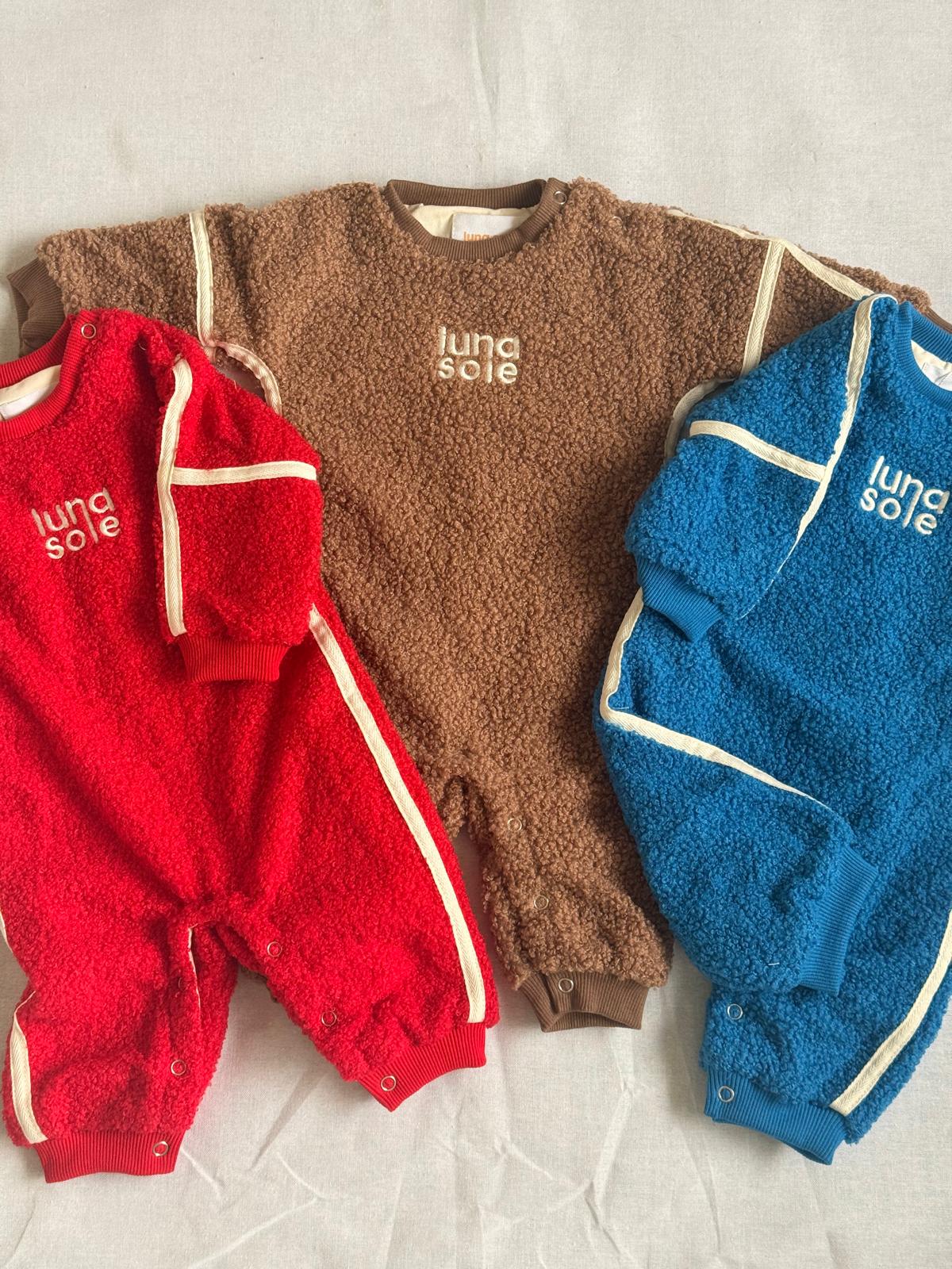 Teddy Bear Romper | Raspberry